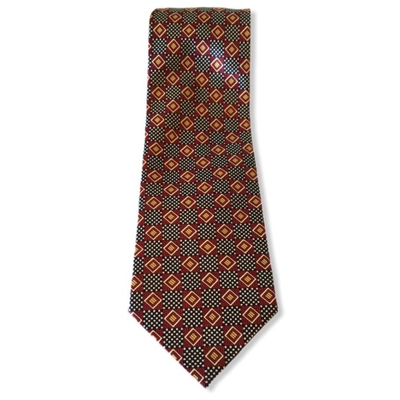 🌞3/25 Roberta Baldini | Men's Tie Red White gold - Picture 2 of 4